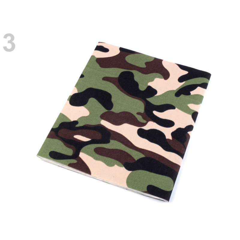 Petice fara model | Petice termoadezive Jeans -  17 x 43 cm - Camouflage Green - 3 | Kreativshop.ro