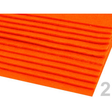Coala fetru poliester 20x30cm - grosime 2-3 mm - portocaliu
