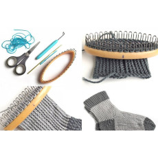 Set gherghef pentru tricotat sosete 5.3x14cm, 040229