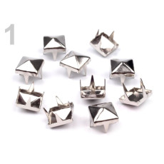 Ţinte metalice - 12x12 - piramidă - antracit - set 10 buc 080672-1