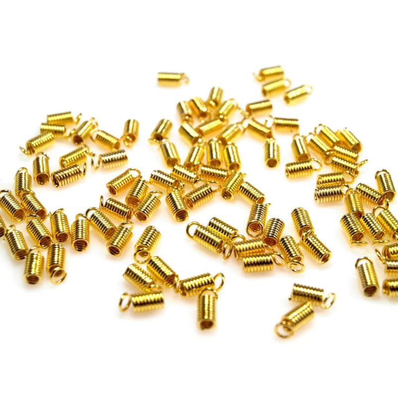 Accesorii bijuterii | Capat snur, arc 2x5mm - set 5 buc - 060625, auriu | Kreativshop.ro