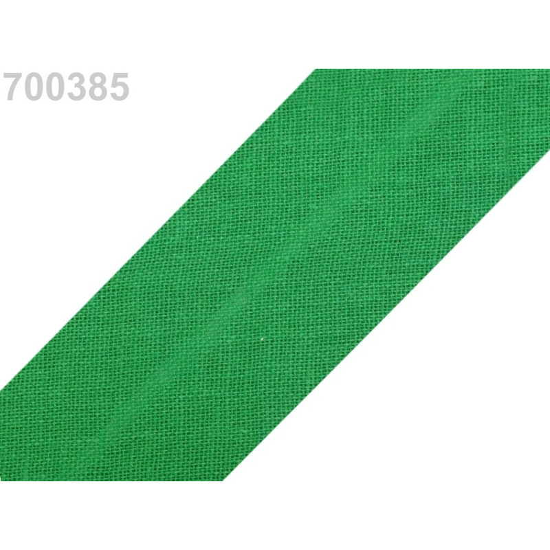Bandă bias din bumbac, 30mm/5m - Classic Green