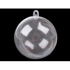 Set 12buc glob (foto) plastic transparent - Ø 80mm pentru decoratiuni