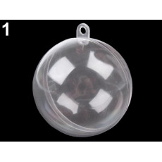 Set 12buc glob (foto) plastic transparent - Ø 80mm pentru decoratiuni