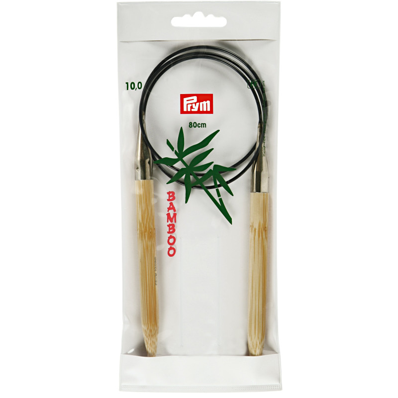Andrele circulare din bambus, PRYM, 10mm | Andrele și accesorii | Kreativshop.ro