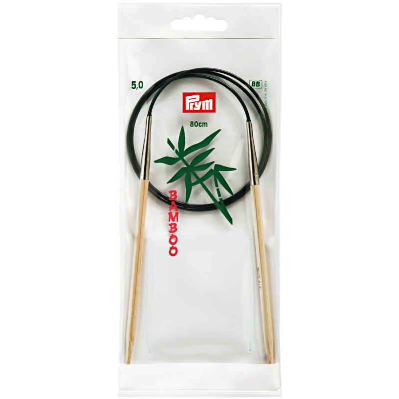 Andrele circulare din bambus, PRYM, 5mm | Andrele și accesorii | Kreativshop.ro