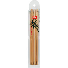 Andrele drepte din bambus, PRYM, 5,5mm/20cm, 5 buc/set
