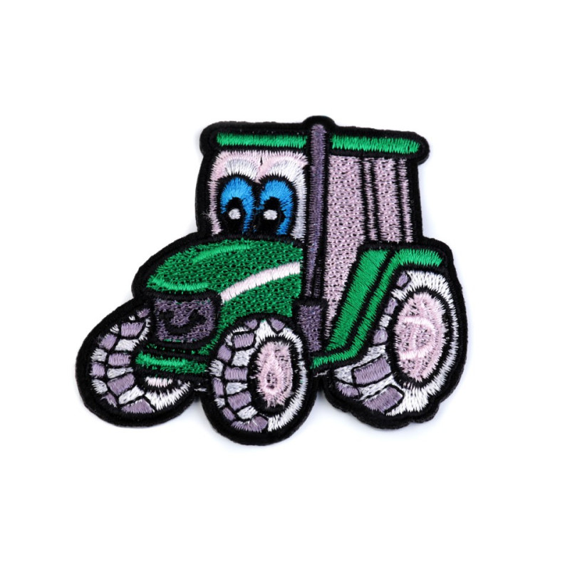Aplicație termoadezivă - tractor verde
