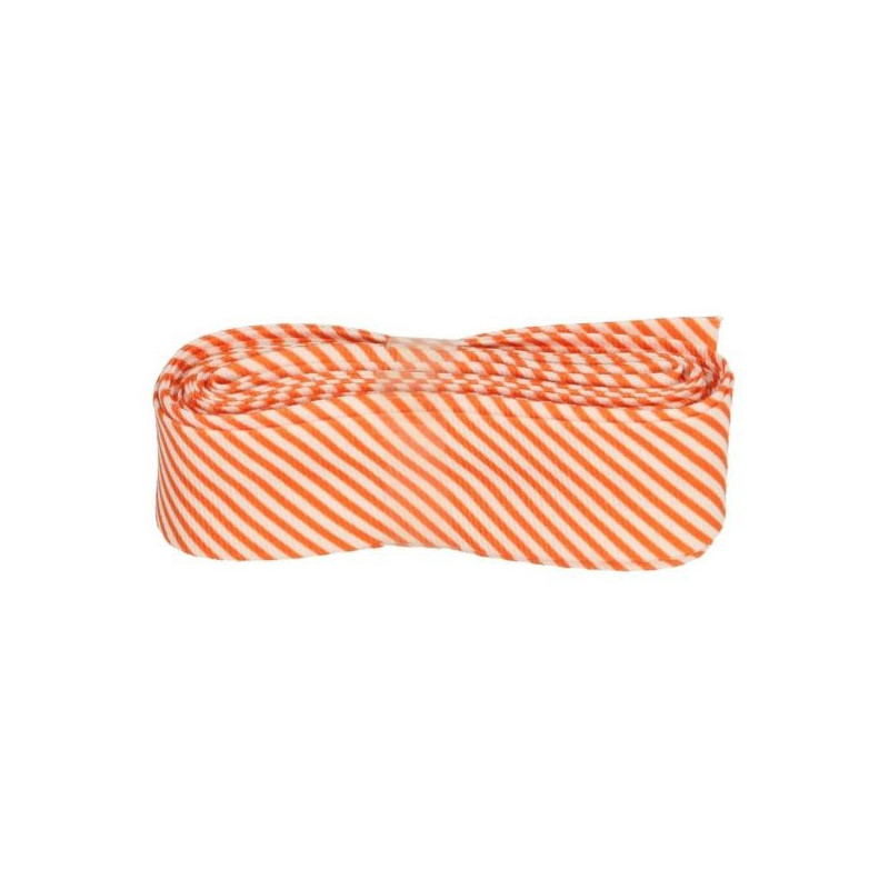 Benzi bias cu model  | Banda bias 20mm lat, stripes - 005 orange - 3m | Kreativshop.ro