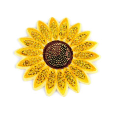 Aplicatie termoadeziva cu paiete, floarea soarelui - 400017