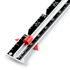 Riglă reglabilă pentru croitorie şi tricotat, PRYM, 12,5cm