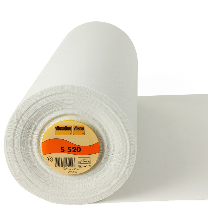 Inserţii şi adezivi pentru textile | Vlieseline S520, insertie termoadeziva, 45cm, pret/0.5m | Kreativshop.ro