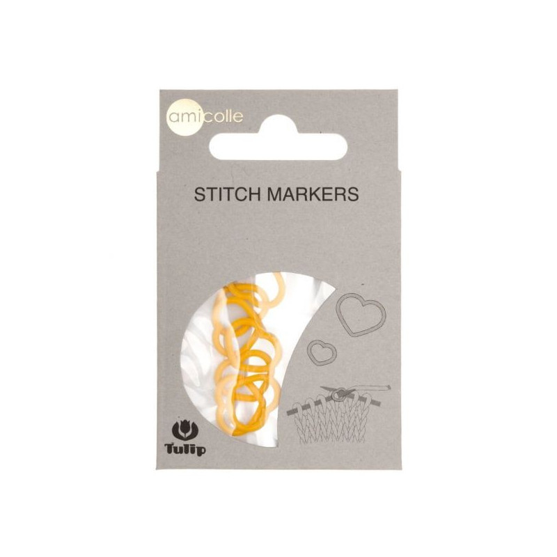 Tulip stitch marker, inima, 3.25-4.5mm, AC-002E
