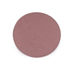 Fund geanta piele ecologica, Made in Italy, Ø25cm, roz vintage, 790366
