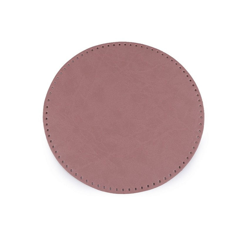 Fund geanta piele ecologica, Made in Italy, Ø25cm, roz vintage, 790366 | Funduri geantă | Kreativshop.ro