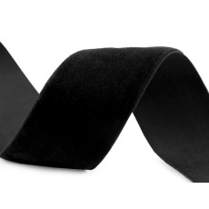 Banda elastica catifelata, negru, 30mm, 440849