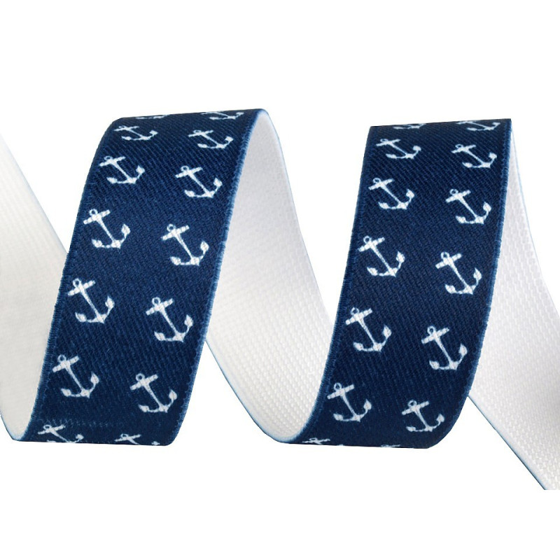 Elastice | Banda elastica pentru bretele copii, ancora, 25mm, 5m, 440654, bluemarin | Kreativshop.ro