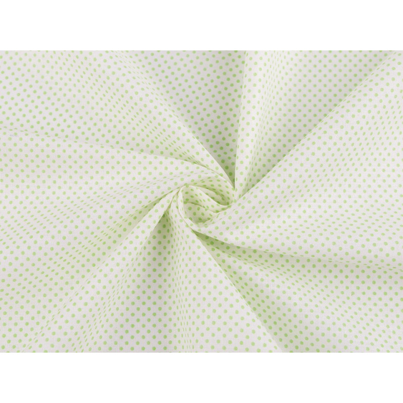 Material bumbac patchwork, Polka Dots, 140cm lat, pret per 0,5m, buline mici 1-2mm, 860253, verde