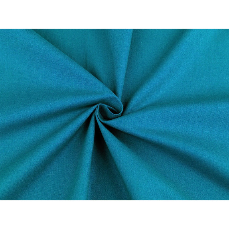 Material bumbac uni, pret/0.5m, 160cm lat, patchwork, bleu turcoaz, 57