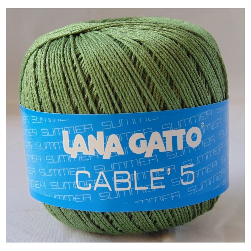 Fir de croșetat Lana Gatto, Cable 5 din bumbac | Fire de tricotat și croșetat | Kreativshop.ro