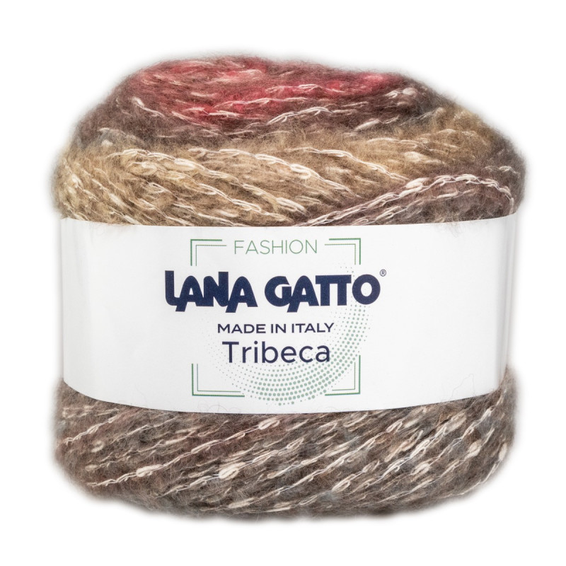Fir de tricotat Lana Gatto, Tribeca, bumbac, lână, alpaca și poliamidă, 100g