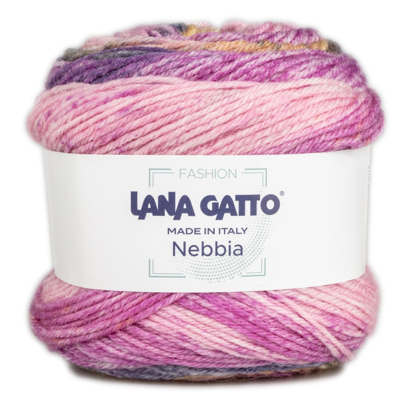 Fir de tricotat Lana Gatto, Nebbia, lână merinos, alpaca și mătase, 50g