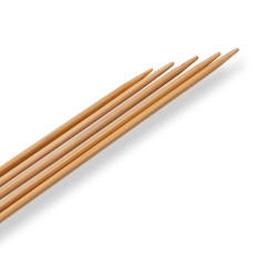 Andrele drepte din bambus, Prym, 2,5mm/20cm, 5buc/set, cutie