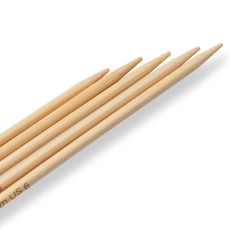 Andrele drepte din bambus, Prym, 4mm/20cm, 5buc/set, cutie