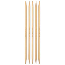 Andrele drepte din bambus, Prym, 5,5mm/20cm, 5buc/set, cutie