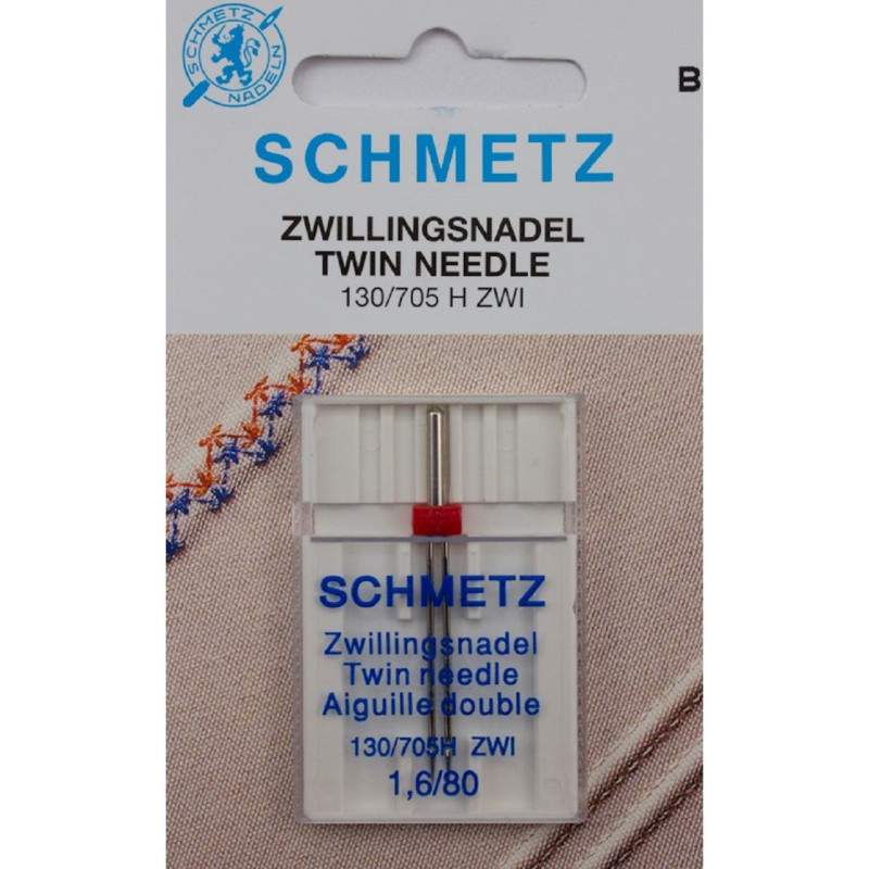 Schmetz ac dublu universal, 1.6mm/80 | Ace pentru mașina de cusut | Kreativshop.ro