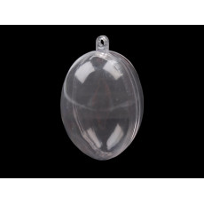 Set 12 buc glob/picatura/ou (foto) plastic transparent, 45x60mm, 080770
