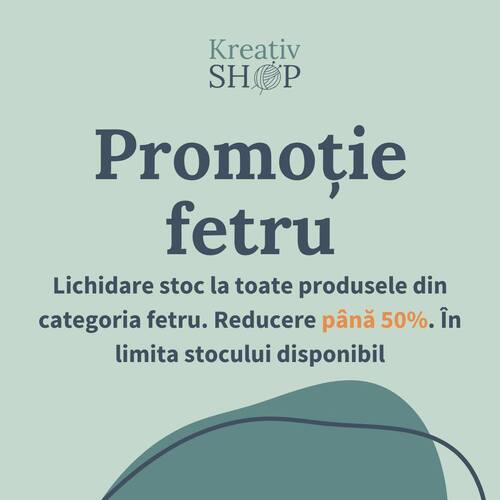 instagram-4 În timpul mutării am observat cât de singuratice sunt aceste bucăți de fetru pe care le mai avem. 📦

Găsește nuanțele tale preferate și comandă la preț redus cu până la 𝟓𝟎% pentru creațiile tale!🎨

Alege din secțiunea 𝐋𝐢𝐜𝐡𝐢𝐝𝐚𝐫𝐞 𝐬𝐭𝐨𝐜 pe Kreativshop!🧡

____
 #creativeart #materialetextile #handmaderomania #kreativshop